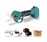 Sécateurs électriques, Ciseaux électriques rechargeables sans fil, 30MM, balais, cisailles de taille, outil jardinage d'arbres, d'élagage Branches(2pc battery)