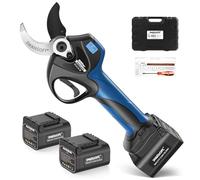 Sécateurs électriques de 40 mm, sécateur à batterie avec 3 batteries 21 V 2,5 Ah, sécateur de jardin professionnel pour vergers et vignes 8605Pro