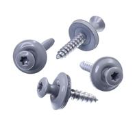 SECCARO Lot de 100 vis étanches 4,5 x 35 mm, RAL 7030 gris pierre, acier inoxydable A2, rondelle d'étanchéité EPDM 15 mm, TX/six pans creux