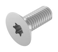 SECCARO Lot de 20 vis à tête fraisée M2,5 x 5 mm en acier inoxydable V2A VA A2, ISO 14581, six pans creux (TX), filetage complet