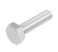 SECCARO Lot de 20 vis à tête hexagonale M10 x 40 mm, en acier inoxydable V2A VA A2, DIN 933 / ISO 4017, à six pans extérieurs