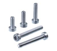 SECCARO Lot de 20 vis cylindriques à tête basse M6 x 16 mm en acier inoxydable V2A VA A2 ISO 14580 TX/six pans creux Filetage complet