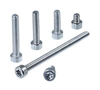 SECCARO Lot de 20 vis cylindriques M4 x 10 mm, en acier inoxydable V2A VA A2, ISO 14579/DIN 912, TX/six pans creux, filetage complet