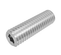 SECCARO Lot de 20 vis sans tête avec anneau M6 x 20 mm, acier inoxydable V2A VA A2, DIN 916 / ISO 4029