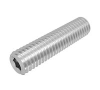SECCARO Lot de 20 vis sans tête avec anneau M6 x 25 mm, acier inoxydable V2A VA A2, DIN 916 / ISO 4029