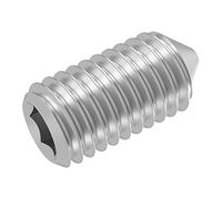 SECCARO Lot de 20 vis sans tête avec pointe M5 x 10 mm, acier inoxydable V2A VA A2, DIN 914 / ISO 4027