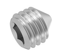 SECCARO Lot de 20 vis sans tête avec pointe M5 x 5 mm, acier inoxydable V2A VA A2, DIN 914 / ISO 4027