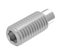 SECCARO Lot de 20 vis sans tête avec six pans creux et tenon M8 x 20 mm, acier inoxydable V2A VA A2, DIN 915 / ISO 4028