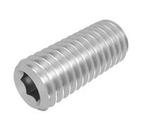 SECCARO Lot de 20 vis sans tête avec tête conique M10 x 25 mm, acier inoxydable V2A VA A2, DIN 913 / ISO 4026