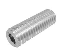 SECCARO Lot de 20 vis sans tête avec tête conique M10 x 30 mm, acier inoxydable V2A VA A2, DIN 913 / ISO 4026
