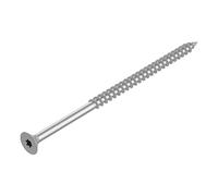SECCARO Lot de 50 vis à bois pour panneaux d'aggloméré 6 x 120 mm, en acier inoxydable V2A VA A2, avec filetage partiel, TX/six pans creux