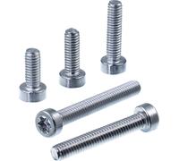 SECCARO Vis à tête cylindrique basse M5 x 25 mm, acier inoxydable V2A VA A2, ISO 14580, TX / six pans creux, filetage complet, 20 pièces