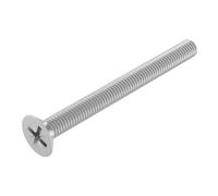 SECCARO Vis à tête fraisée M5 x 55 mm, en acier inoxydable V2A VA A2, DIN 965, avec tournevis croix Phillips, filetage complet, lot de 20 pièces