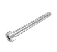 SECCARO Vis cylindriques M6 x 60 mm inox V2A VA A2, DIN 912 / ISO 4762, six pans creux, filetage complet, 20 pièces