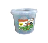 Secchio 30 Palle Di Grasso Wildlife Gourmet 5 Gusti Mix Uccelli Selvatici