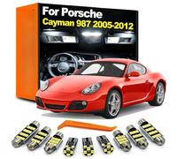 SECDRPOQA 14Pcs LED Carte intérieure dôme de Lecture kit de lumière, pour Porsche Cayman 987 2005 2006 2007 2008 2009 2010 2011 2012