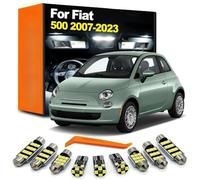 SECDRPOQA 7Pcs LED Intérieur Dôme Lecture Carte Carte Ampoule Kit, pour Fiat 500 2007-2014 2015 2016 2017 2018 2019 2020 2021 2022 2023