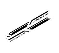 SECDRPOQA Autocollant latéral de Caisse de Pick-up, pour Chevrolet Chevy Avalanche 1500, Rayures décoratives, Style Camion, Housse en Vinyle, Accessoires Automobiles