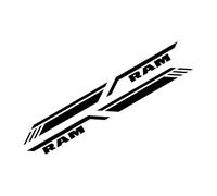 SECDRPOQA Autocollant latéral de Caisse de Pick-up, pour Dodge RAM 1500 2500 3500 Rebel TRX, Rayures de Voiture, Style décoratif, Autocollant, Couverture en Vinyle, Accessoires Automobiles