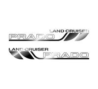 SECDRPOQA Autocollants décoratifs pour portières latérales de Voiture Prado 150 120, pour Accessoires extérieurs de Voiture Land Cruiser Prado 100