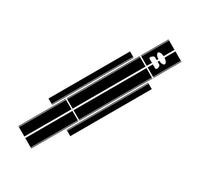SECDRPOQA Autocollants en Vinyle à Rayures Graphiques pour Capot, Porte latérale, Toit, Porte arrière, Pick-up Raptor, pour Ranger 2015, 2016, 2017, 2018