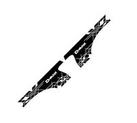 SECDRPOQA Autocollants latéraux pour Coffre de camionnette, pour Isuzu Dmax D Max, décoration Graphique, Couverture, Autocollant en Vinyle pour Voiture, Accessoires de réglage Automatique