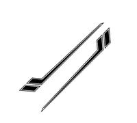 SECDRPOQA Autocollants pour Jupes latérales de portière de Pick-up, pour Jeep Gladiator JT, Autocollants décoratifs en Vinyle, Accessoires de réglage Automatique