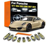 SECDRPOQA Kit d’Ampoules intérieures LED, pour Porsche 911 964 993 996 997 991 Targa Speedster Carrera Turbo 4 S 4S GTS RS GT3 1989-2016