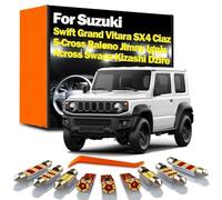 SECDRPOQA Kit d'ampoules LED pour intérieur de Voiture, pour Suzuki Swift, Grand Vitara, SX4, S-Cross, Swace, Kizashi, Baleno, Ignis, Across, Ciaz, Dzire, Jimny