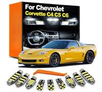 SECDRPOQA Kit d'éclairage de Carte de dôme intérieur d'ampoule LED d'accessoires de Voiture, pour Chevrolet Chevy Corvette C4 C5 C6 1984-2009 2010 2011 2012 2013