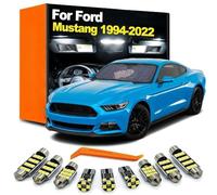 SECDRPOQA Kit d'éclairage de Lecture intérieur à Ampoule LED pour Ford Mustang MK4 MK5 MK6 (1994-2014, 2016, 2018, 2020, 2021, 2022)