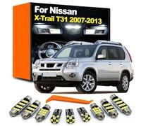 SECDRPOQA Kit d'éclairage intérieur 12 Ampoules LED pour Nissan X-Trail T31 2007 2008 2009 2010 2011 2012 2013, Accessoires