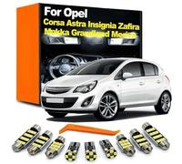 SECDRPOQA Kit d'éclairage intérieur à Ampoules LED, pour Opel Vauxhall Corsa Astra Insignia Mokka Zafira Meriva Grandland Crossland Combo Vectra