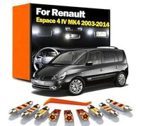 SECDRPOQA Kit d'éclairage intérieur à LED pour Coffre et dôme, pour Renault Espace 4 IV MK4 (2003-2011, 2012, 2013, 2014)
