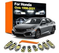 SECDRPOQA Kit d'éclairage intérieur à LED, pour Honda Civic VI VII VIII IX X 6e, 7e, 8e, 9e et 10e génération 1996-2016 2017 2018 2019 2020 2021