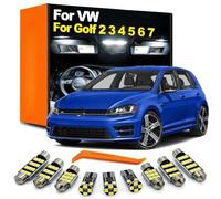 SECDRPOQA Kit d'éclairage intérieur à LED pour Lecture de Carte, pour VW Golf MK2 MK3 MK4 MK5 MK6 MK7 2 3 4 5 6 7, Accessoires d'ampoules de Voiture