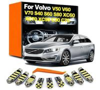 SECDRPOQA Kit d'éclairage intérieur à LED pour Toit de Voiture, pour Volvo V50, V60, V70, S40, S60, S80, XC60, XC70, XC90, C30, C70, Accessoires