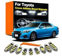SECDRPOQA Kit d'éclairage intérieur à LED pour Toyota Crown Athlete Royal Majesta 2003-2015 2016 2017 2018 2019, Lampe de Coffre et de Porte dôme