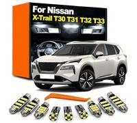 SECDRPOQA Kit d'éclairage intérieur LED pour Plaque d'immatriculation, pour Nissan X-Trail T30 T31 T32 T33 2001-2020 2021 2022 2023, Accessoires