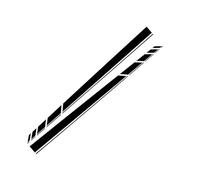 SECDRPOQA Lot de 2 Autocollants latéraux de portière de Voiture, pour Volkswagen VW Transporter T3 T4 T5 T6, Camping-Car, Longs graphismes en Vinyle, Accessoires