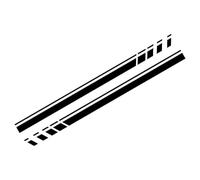 SECDRPOQA Lot de 2 Autocollants pour Jupes latérales de portière de Voiture, pour Volkswagen VW Caddy MK2 MK3 MK4, Style Rayures de Course, Autocollants en Vinyle, Accessoires de réglage Automatique