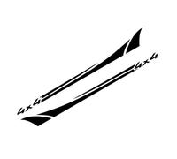 SECDRPOQA Lot de 2 Bandes Autocollantes latérales pour portières de Voiture, pour NAVARA NP300 D40 D23 D22 4x4, Accessoires de décoration en Vinyle