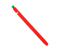SECFOU 1 Pc étui à Stylo Pomme Pot Crayon Etui penien Pot de Crayon Joli Capuchon de Stylet étui de Protection pour Stylo Capuchon de Crayon Roman Manche de Stylo de Dessin animé Rouge