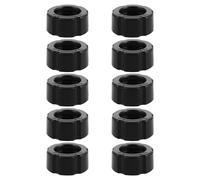 SECFOU 10 Pièces Bagues de Serrage Rotule 17 Mm en Métal Noir pour Support de Téléphone Voiture à Visser, Accessoires de Fixation Stable pour Supports Portables Automobile, Utilisation