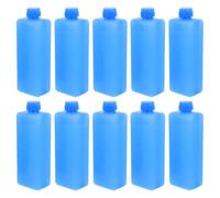 SECFOU 10 Pièces Packs de Glace Réutilisables pour Ventilateur Climatiseur, Bleu en PE, Adaptés au Réservoir d'Eau, Usage Facile, Idéal pour Bureau et Camping