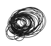 SECFOU 100 Courroies Carrées en Caoutchouc Noir pour Enregistreurs Cassette, Solution de Réparation Facile, Kit de Maintenance pour Lecteurs Dvd CD Vcr, Largeur 1 Mm