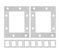 SECFOU 100 Pièces Équerres d'angle en Fer Argenté Multi-usages Forme L Renforçant la Stabilité pour Cadres Photo et Tiroirs pour Bricolage à Domicile