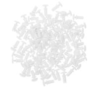 SECFOU 100pcs Clips de Rivet Plastique Blanc en Nylon pour Fixation Automobile, Facile à Installer, Résistant la Décoloration, pour Appareils Électriques à Domicile Bureau