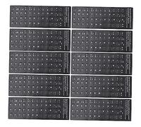 SECFOU 10feuilles Autocollants De Clavier Multilingues Universels Autocollants Écrits Espagnol pour Ordinateurs Portables Bureau Résistants à Eau Faciles à Appliquer Protéger Votre