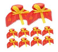 SECFOU 10pièces Housse Tissu pour Bocal à Vin Couvercle Tissu pour Bocal à Scellant pour Récipient à Vin